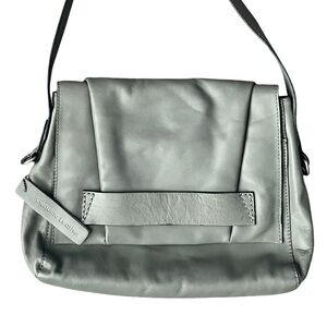 Nino BOSSI NWOT Grey Leather Shoulder Bag